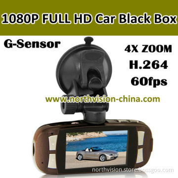 2.7 Inch G-Sensor H. 264 1080P Full HD Car Camera Recorder
